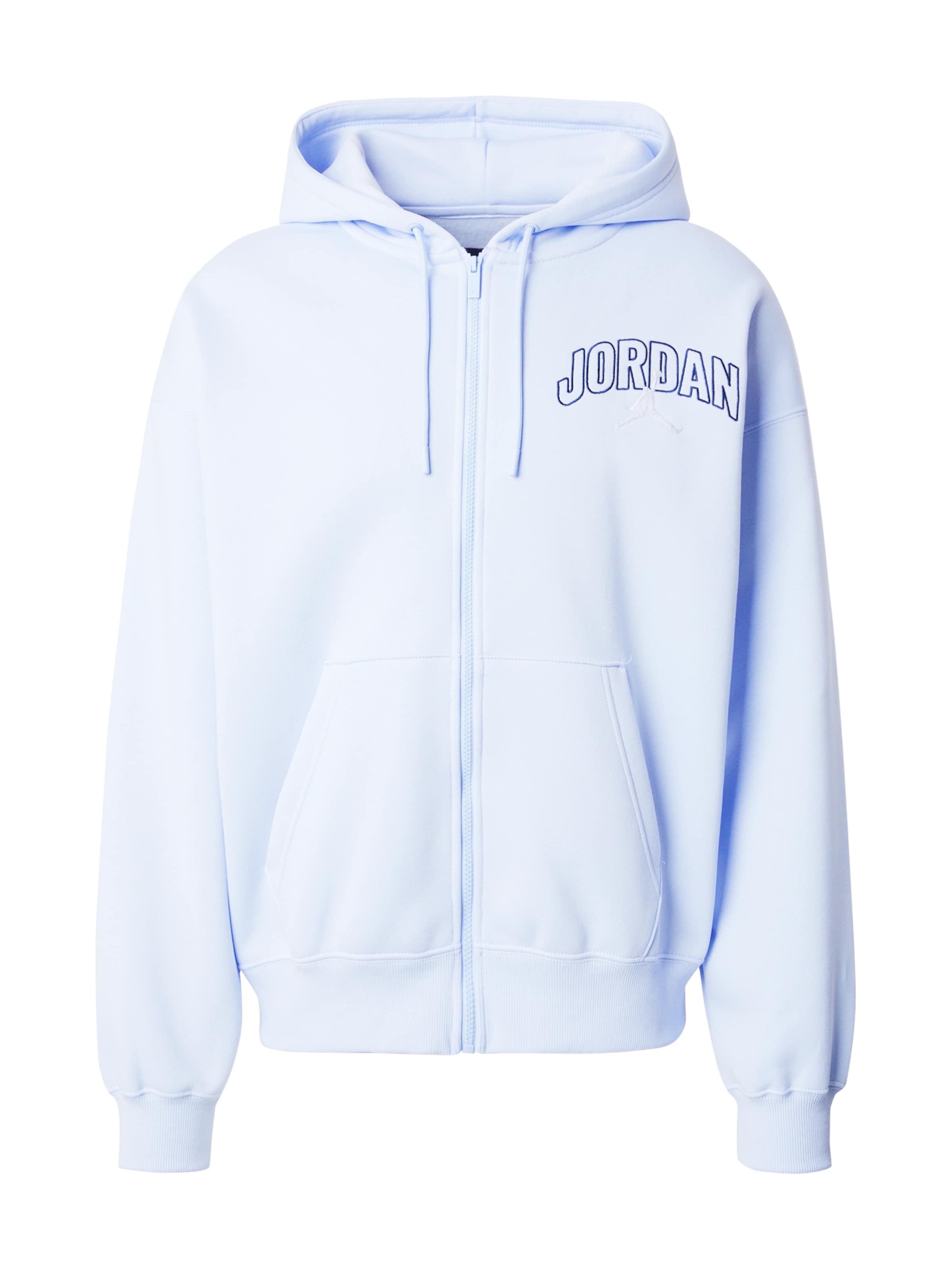 Jordan Sweatjacke 'BRK' in navy / hellblau / weiß, Produktansicht