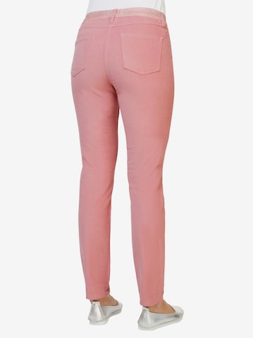 Slimfit Pantaloni di heine in rosa