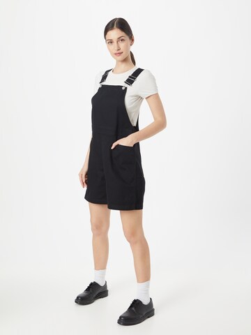 Monki Regular Dungarees in Black: front