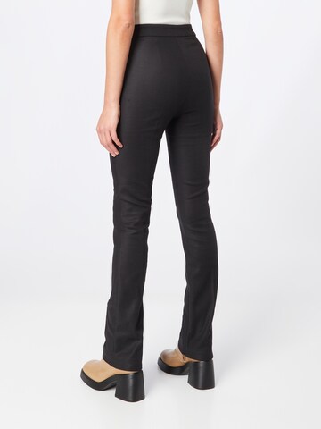 Oval Square Skinny Spodnie w kant w kolorze czarny