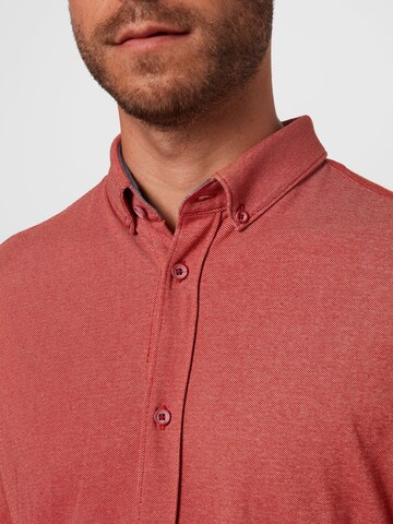 Coupe regular Chemise TOM TAILOR en rouge