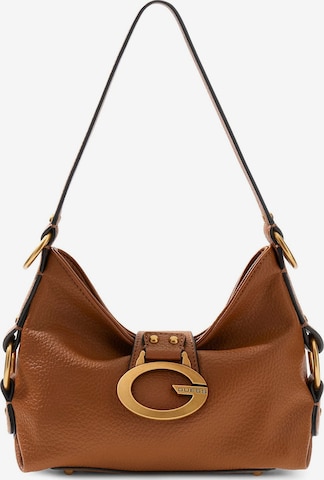 GUESS Schultertasche 'Camden' in Braun: Vorderseite