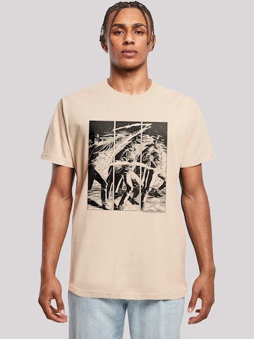 T-Shirt 'Zorro Mark Of Zorro Comic Strip Art' F4NT4STIC en beige : devant