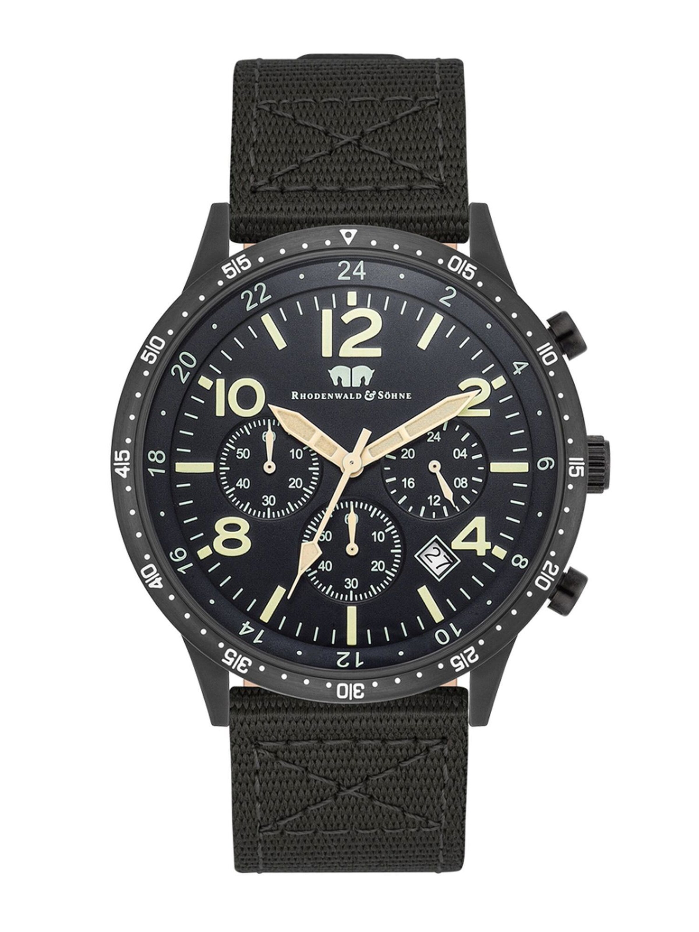 Orologio analogico di Rhodenwald & Söhne in nero: frontale