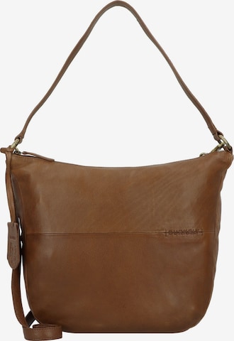 Borsa a spalla 'Natural Norah' di Burkely in marrone: frontale