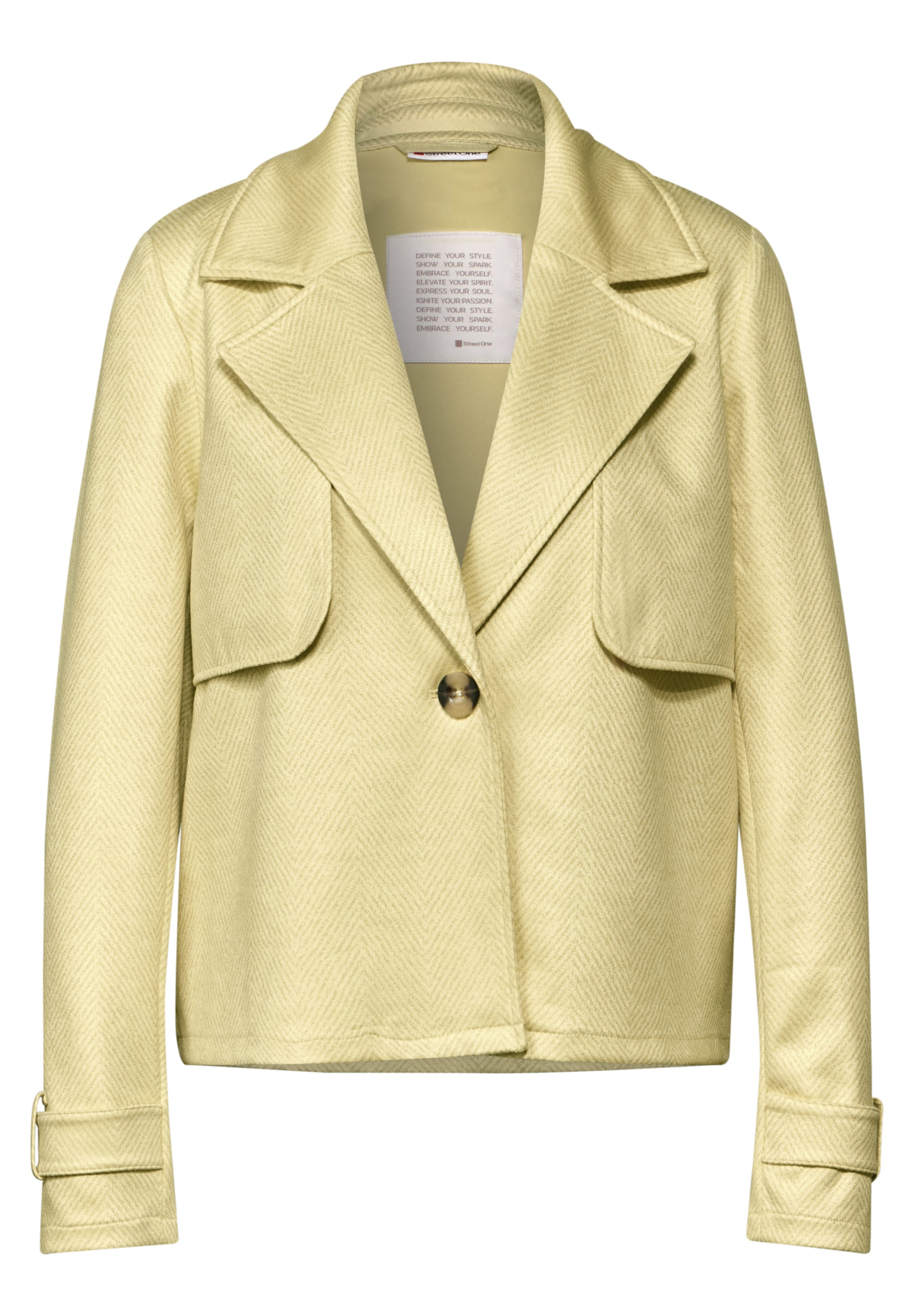 STREET ONE Between-Season Jacket in Yellow: front