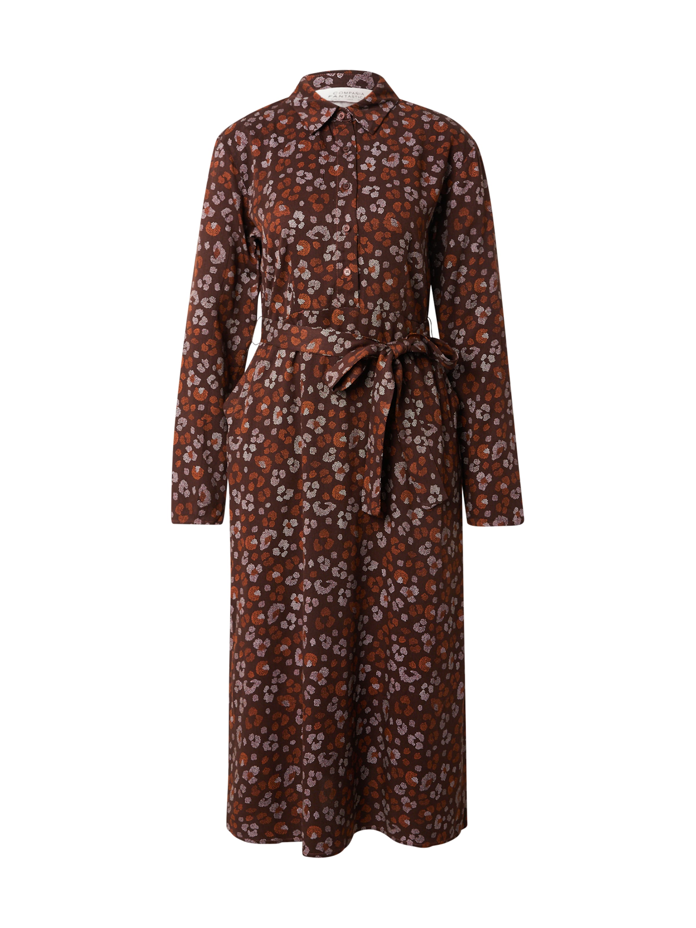 Compania Fantastica Shirt dress in Brown: front