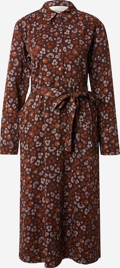 Compania Fantastica Košilové šaty - čokoládová / koňaková / bílá, Produkt