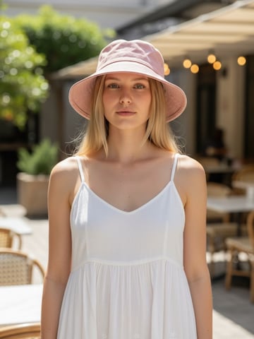 Kumixi - Gorra 'Sommerhut' en rosa: frente