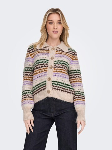 ONLY Knit cardigan 'Haley' in Beige: front