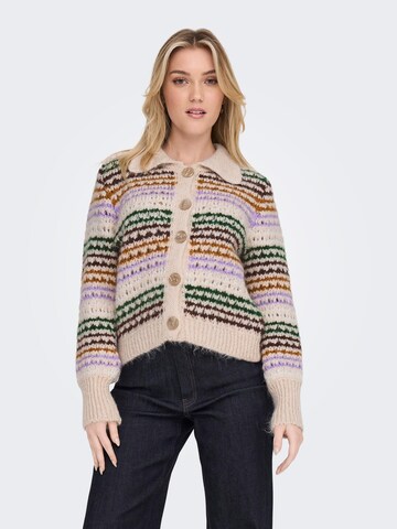 ONLY Knit Cardigan 'Haley' in Beige: front