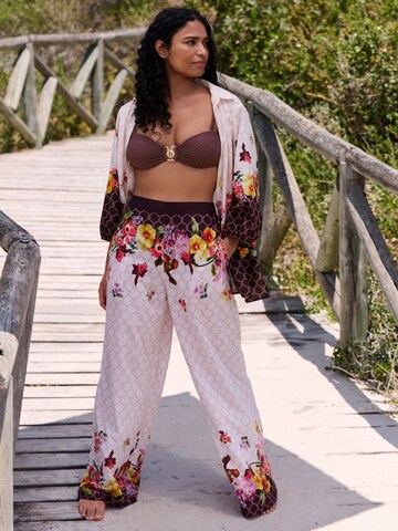 Wide leg Pantaloni di B by Ted Baker in beige