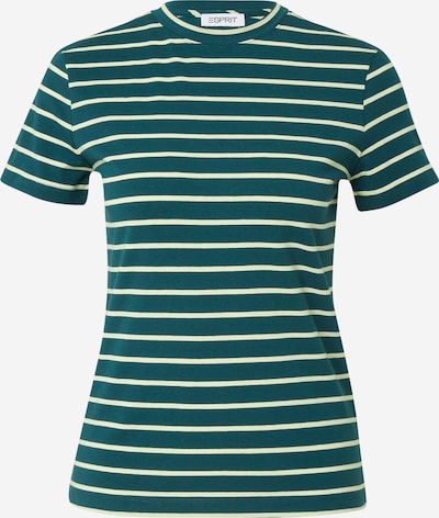 ESPRIT Μπλουζάκι σε σκούρο πράσινο / λευκό, Άποψη προϊόντος