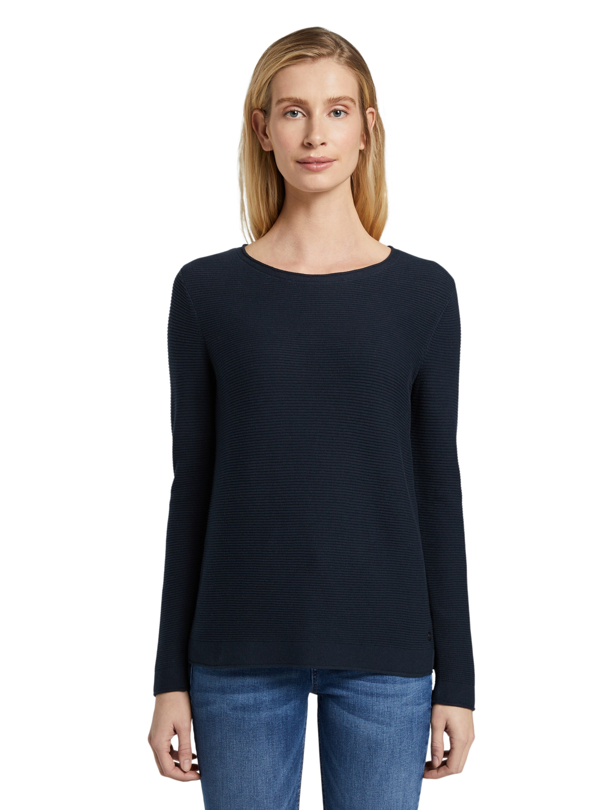 TOM TAILOR Sweater in Blue: front