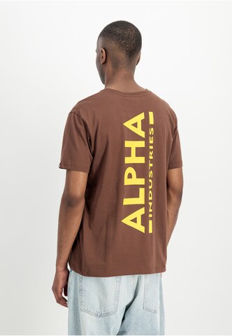 ALPHA INDUSTRIES Koszulka w kolorze brązowy: przód