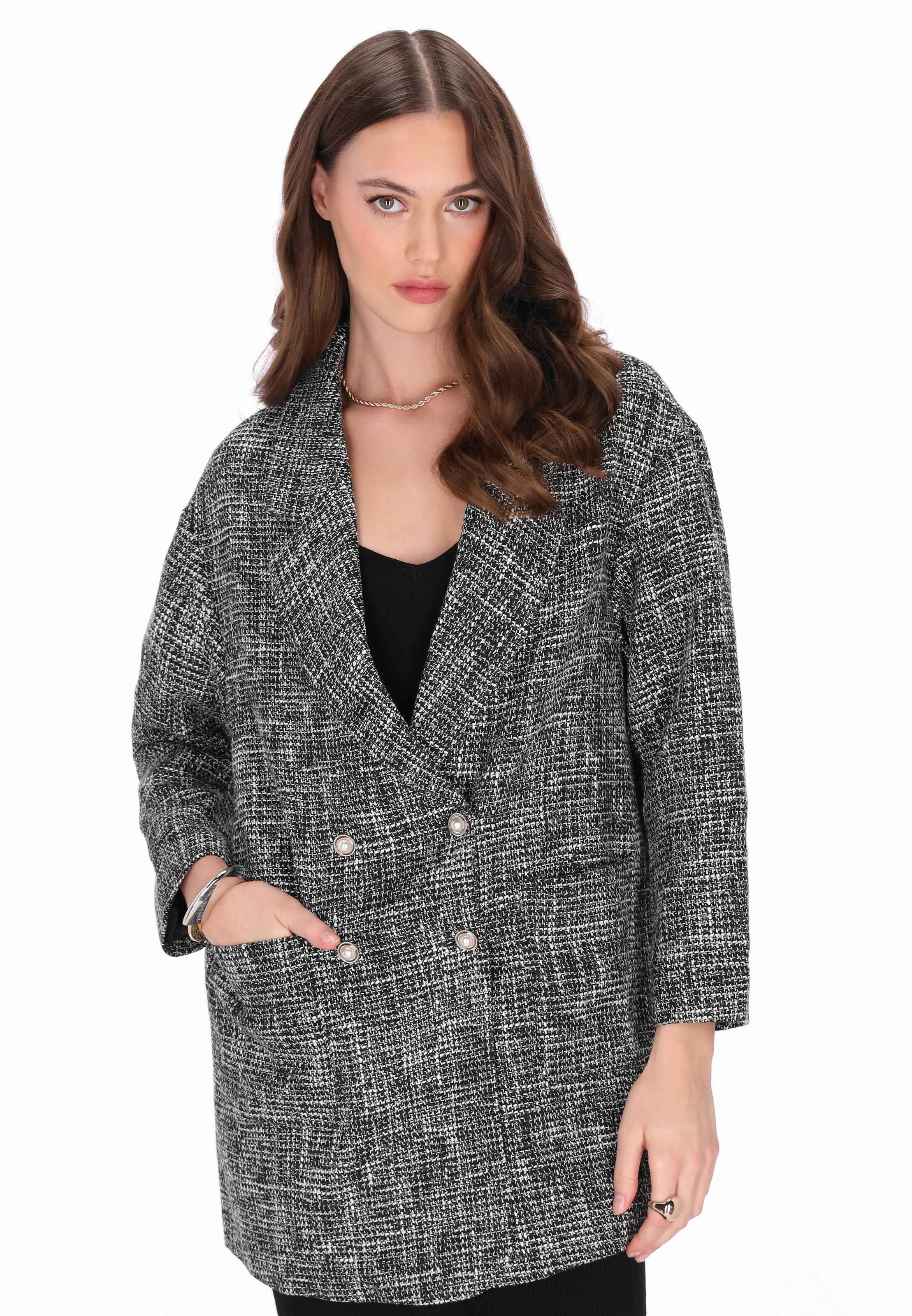 Blazer faina en noir : devant