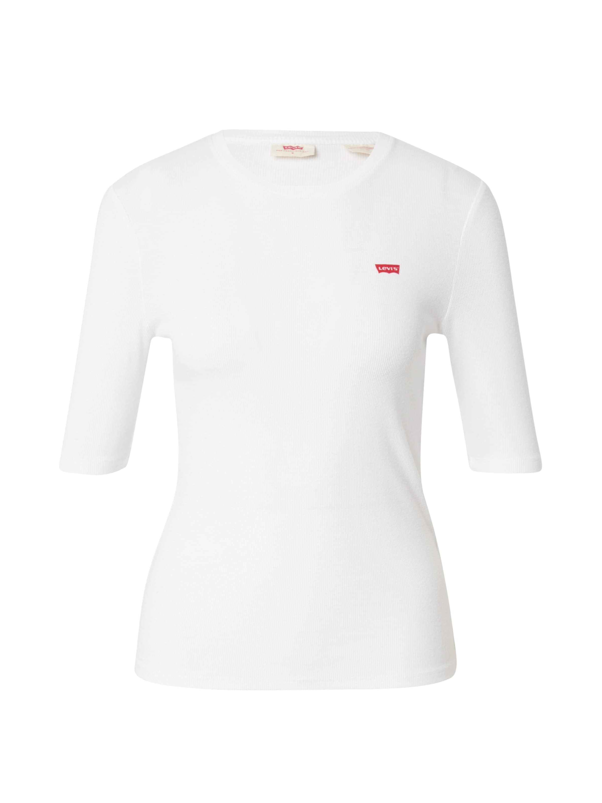 LEVI'S ® Särk 'Luca Slim Tee', värv valge: eest vaates