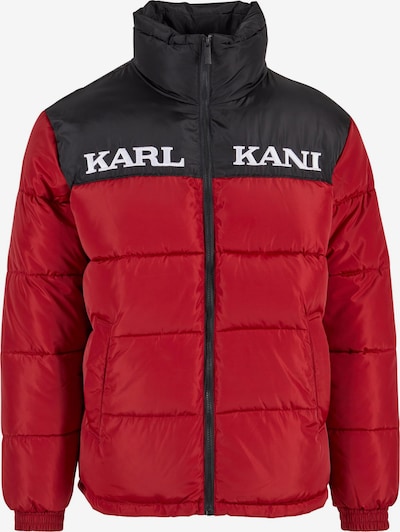 Karl Kani Winterjas in de kleur Donkerrood / Zwart / Wit, Productweergave