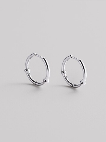 REYTEL - Pendientes 'BAMBOO' en plata