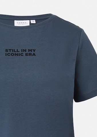 COMMA Shirt in Blauw