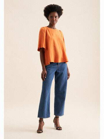 SEIDENSTICKER Blouse 'Schwarze Rose' in Oranje