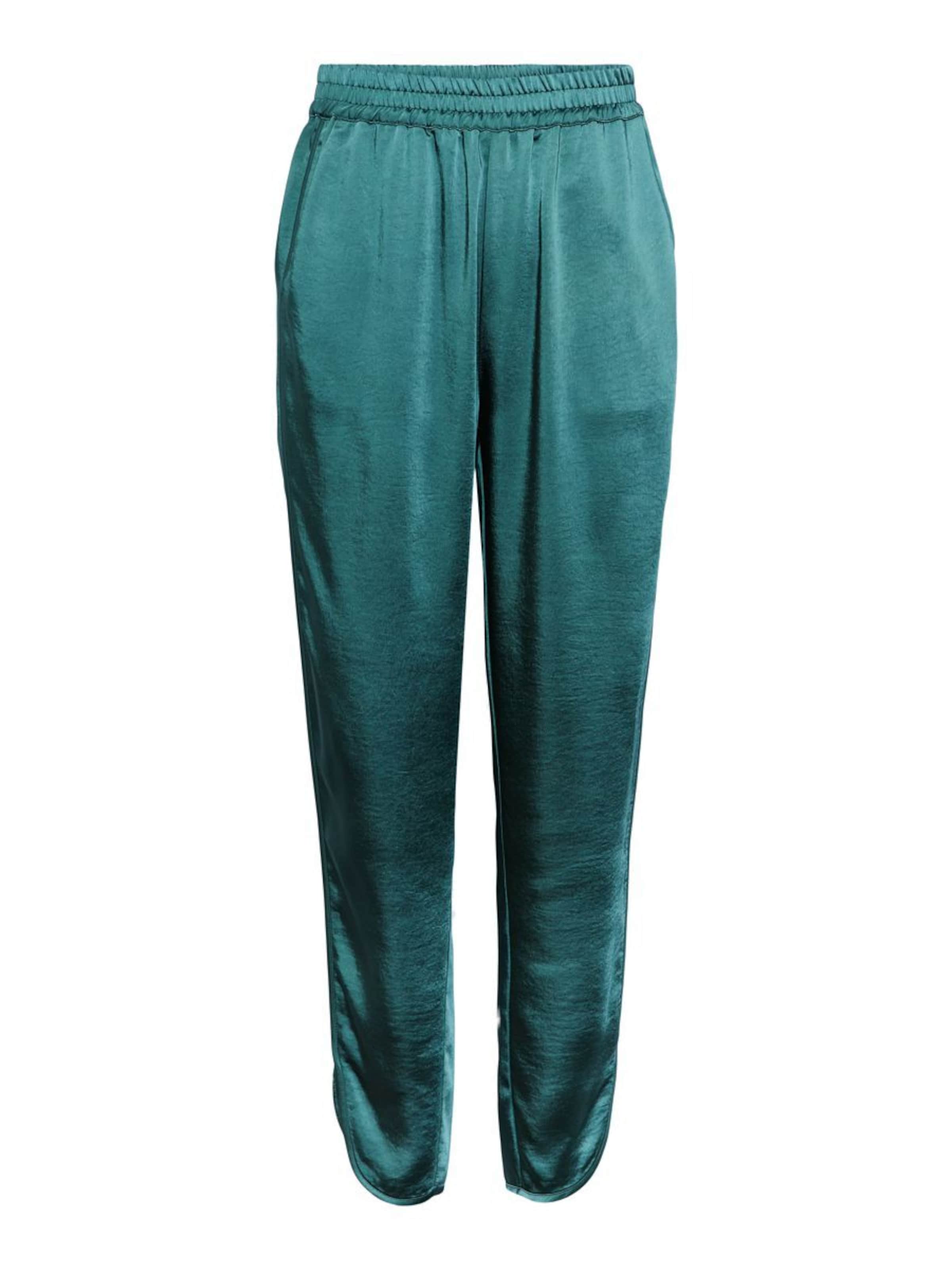 Effilé Pantalon 'VIMA' YAS en vert : devant
