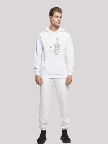 F4NT4STIC Sweatshirt 'Looney Tunes Bugs Bunny White Belly' in Wit