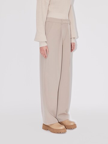 LeGer by Lena Gercke Loose fit Pleat-Front Pants 'Inge Tall' in Brown