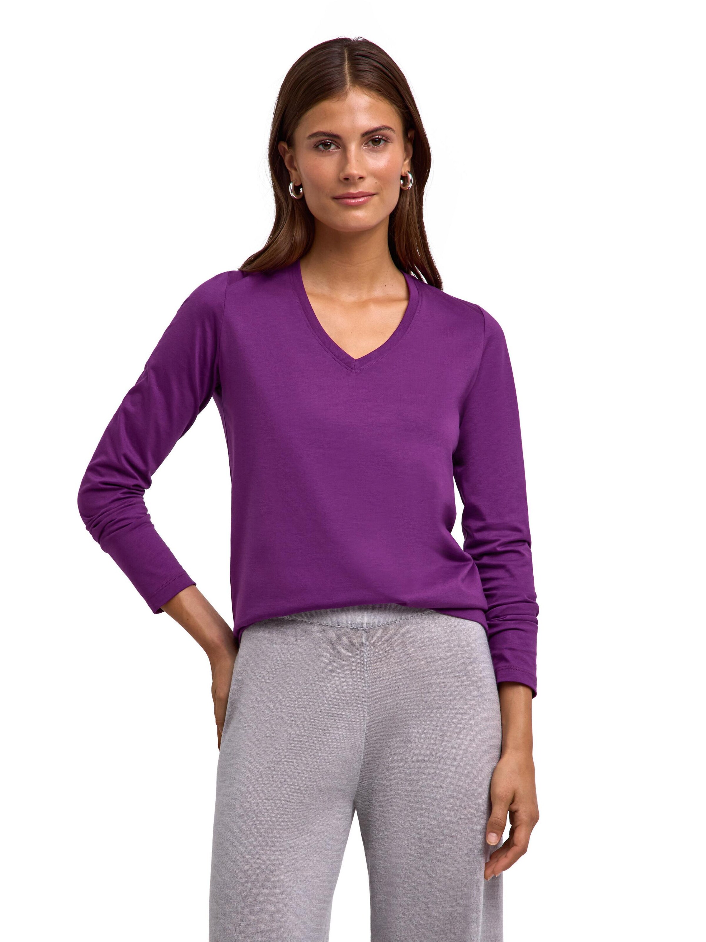 FALKE Shirt 'Essential' in Purple: front