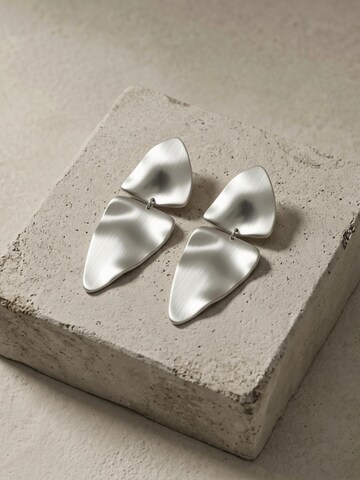 Boucles d'oreilles 'Brushed Finish' DNSK Copenhagen en argent