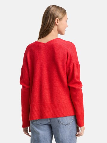 TOM TAILOR DENIM Sweater in Red