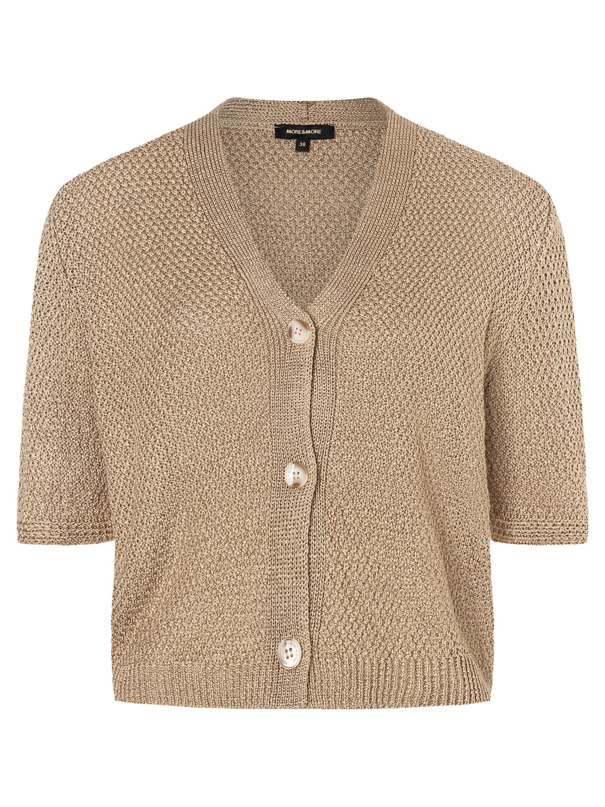 Cardigan MORE & MORE en beige : devant