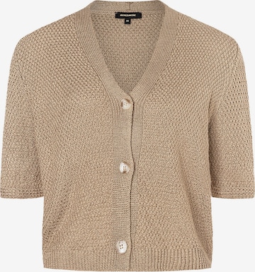 MORE & MORE Gebreid vest in Beige: voorkant