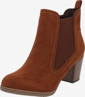 Chelsea Boots '25355' MARCO TOZZI en marron : devant