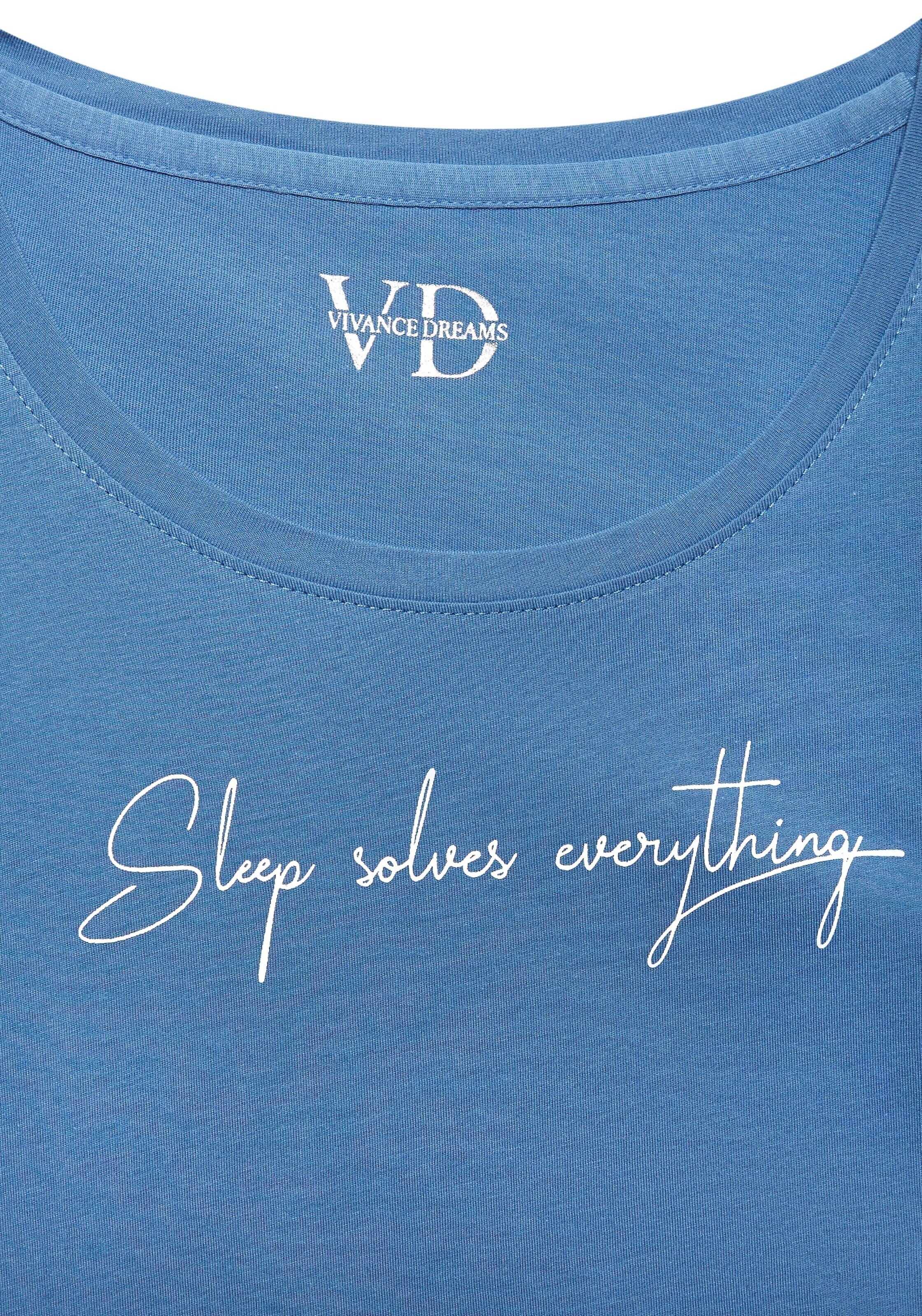 VIVANCE Pyjamapaita 'Dreams' värissä sininen