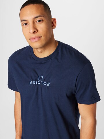 Brixton T-shirt 'ALPHA' i blå