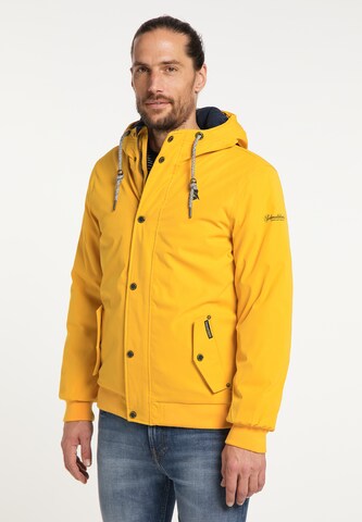 Schmuddelwedda Winter jacket in Yellow: front