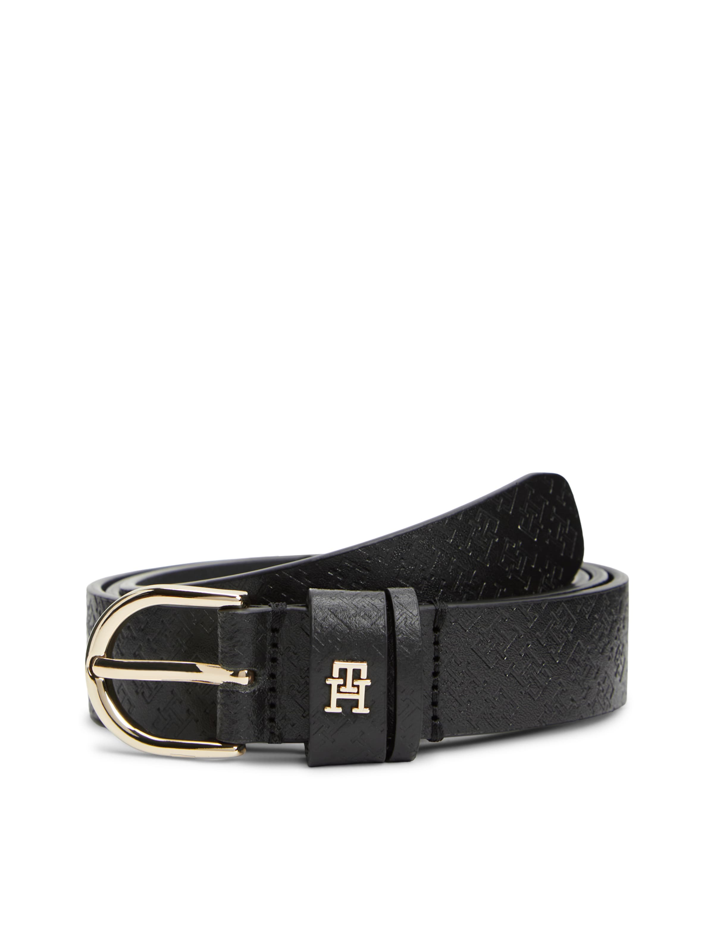 Ceinture 'ESS EFFORTLESS' TOMMY HILFIGER en noir : devant