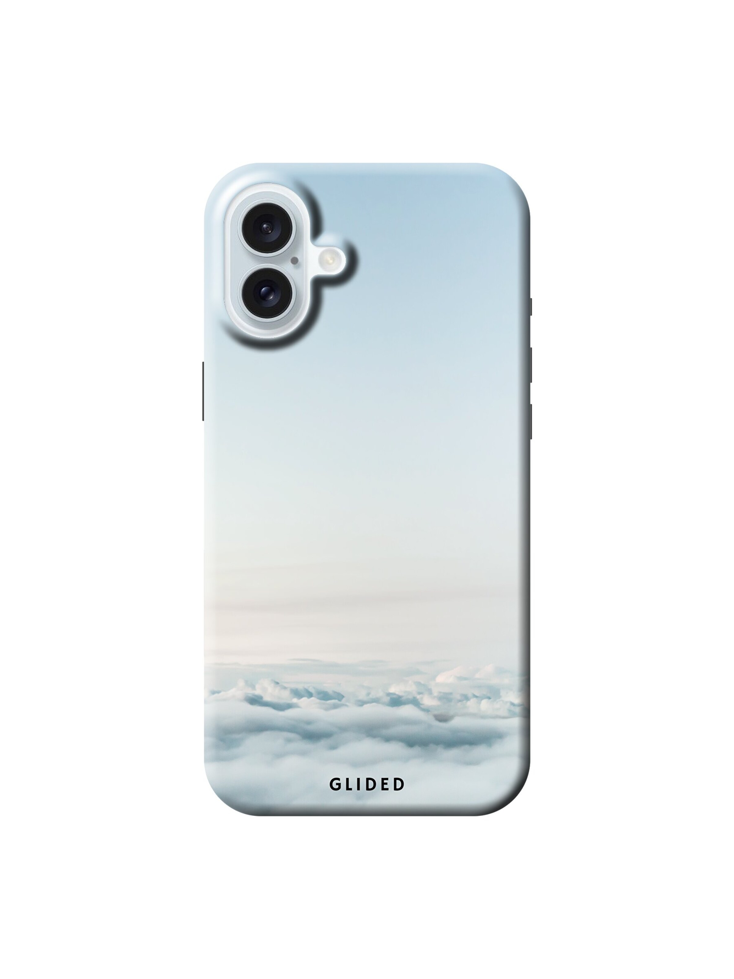 Glided Smartphone Case 'Cloudy Glided Handyhülle' in Black: front