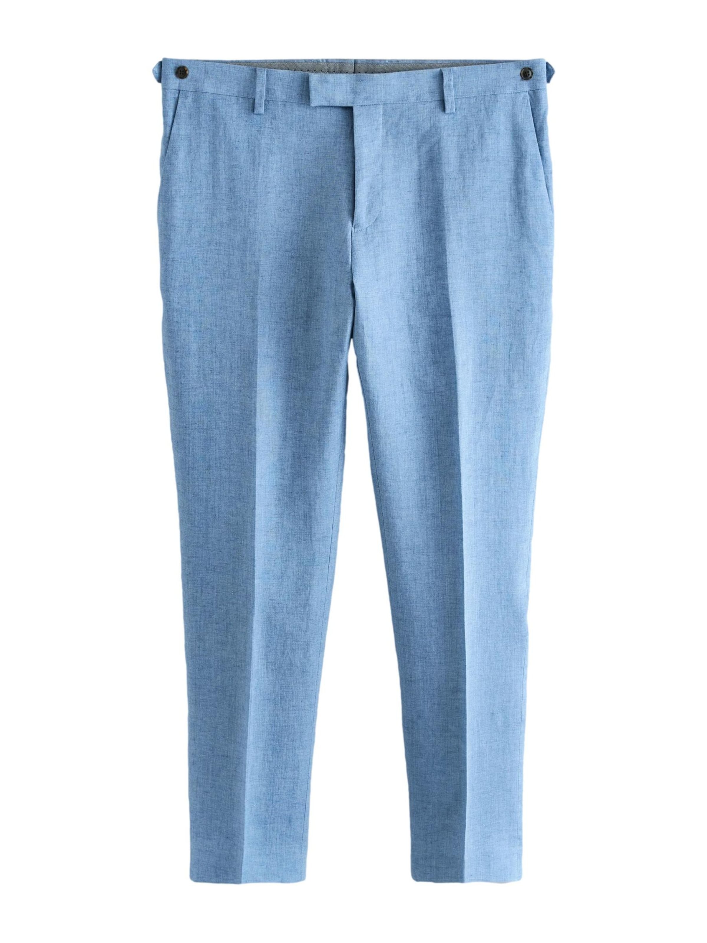Next Trousers with creases in Sky blue, Item view