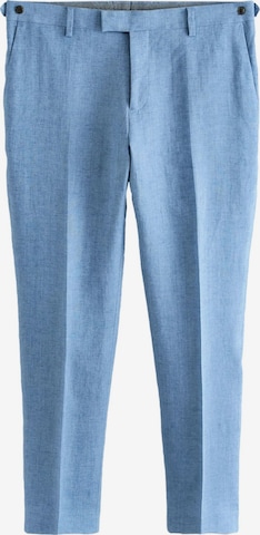 Coupe slim Pantalon à plis Next en bleu : devant