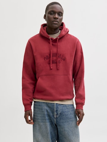 JACK & JONES Sweatshirt 'JORBLEECKER' i rød: forside