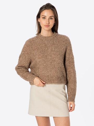 Pull-over 'CATHERINE' PIECES en marron : devant