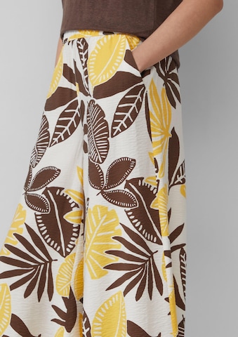Wide Leg Pantalon s.Oliver en beige