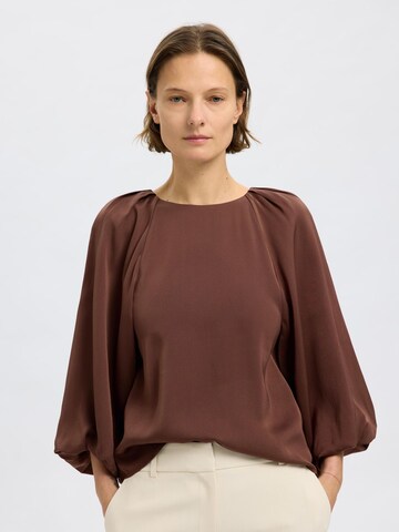 SELECTED FEMME Blouse in Bruin