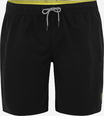 Jack & Jones Plus Plavecké šortky 'FIJI' – černá: přední strana