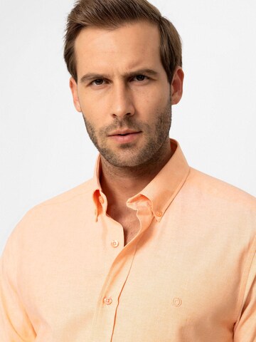 Dandalo Regular fit Button Up Shirt in Orange