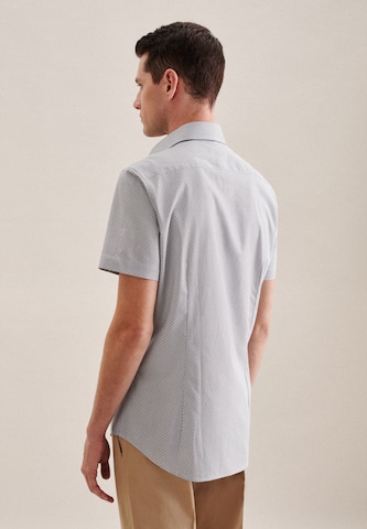 SEIDENSTICKER Slim fit Zakelijk overhemd 'Smart Essentials' in Grijs