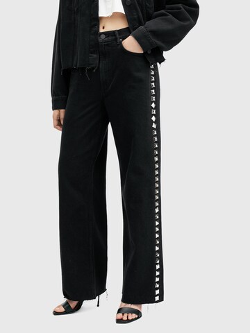 AllSaints Wide Leg Jeans 'BLAKE' in Schwarz: Vorderseite