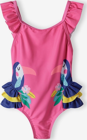 MINOTI Uimapuku värissä vaaleanpunainen: etupuoli